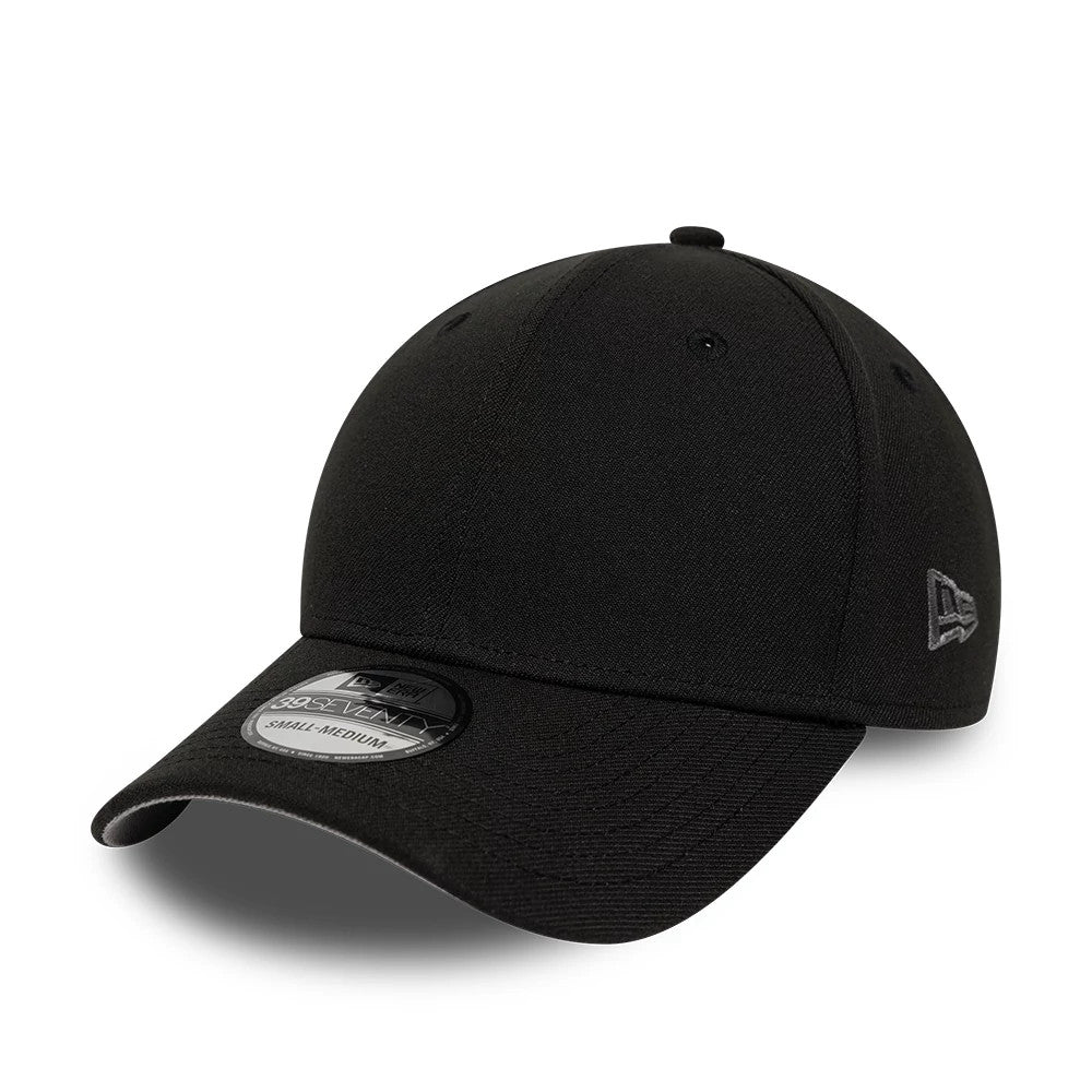Pictured is this New Era Mono 39SEVENTY Stretch Fit cap in black. 1
