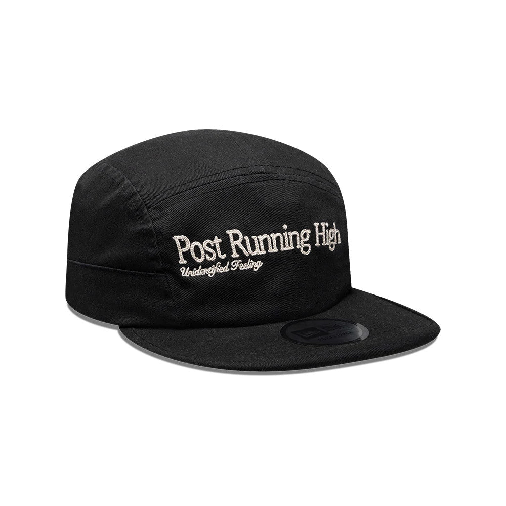 Pictured is this New Era X Hermanos Koumori Running Camper cap in black. 3