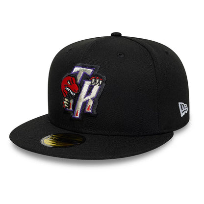 Pictured is this NBA Hardwood Classic Toronto Raptors 59FIFTY Fitted cap in black. 1