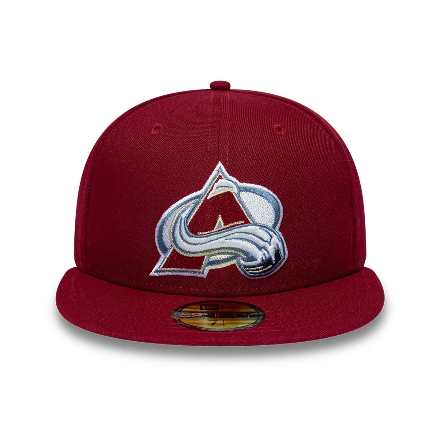 Pictured is this NHL Basic Colorado Avalanche 59FIFTY Fitted cap in dark red. 3