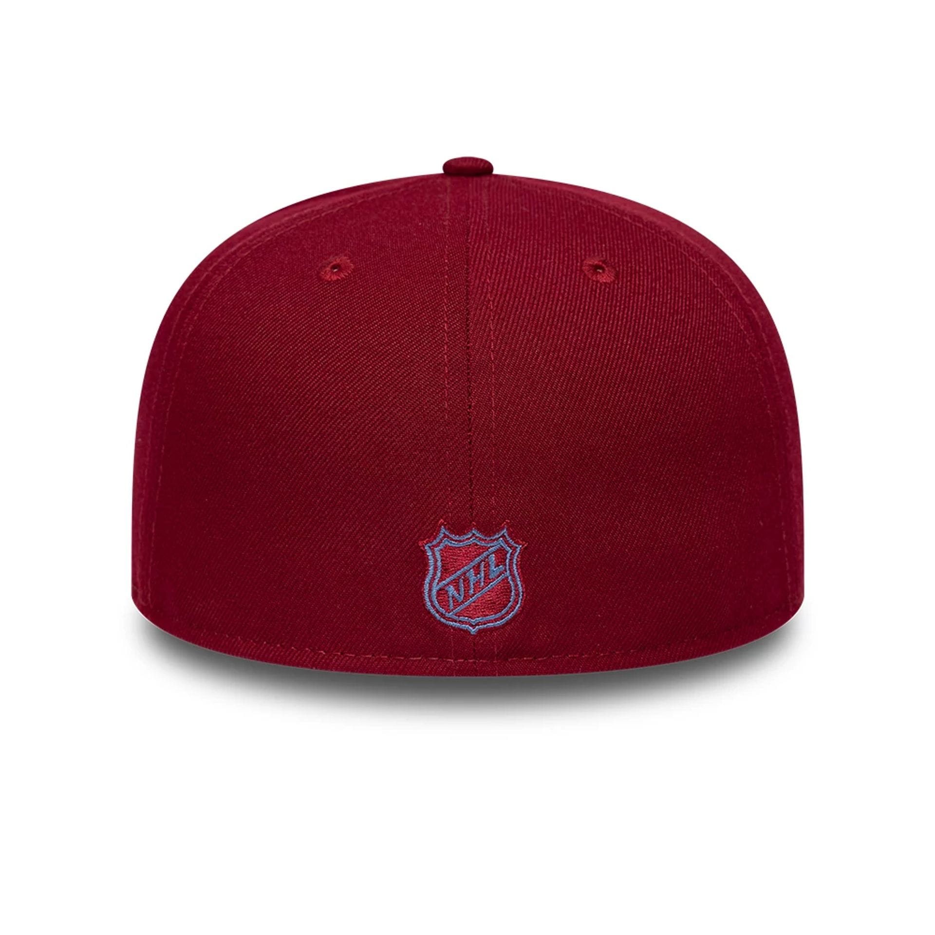 Pictured is this NHL Basic Colorado Avalanche 59FIFTY Fitted cap in dark red. 5
