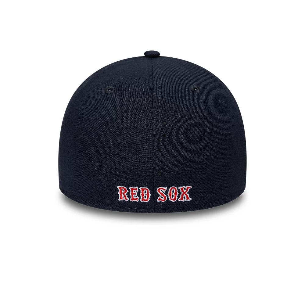 Pictured is this MLB Classic Boston Red Sox 39THIRTY Stretch Fit cap in navy. 4