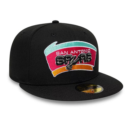 Pictured is this NBA Hardwood Classic San Antonio Spurs 59FIFTY Fitted cap in black. 3