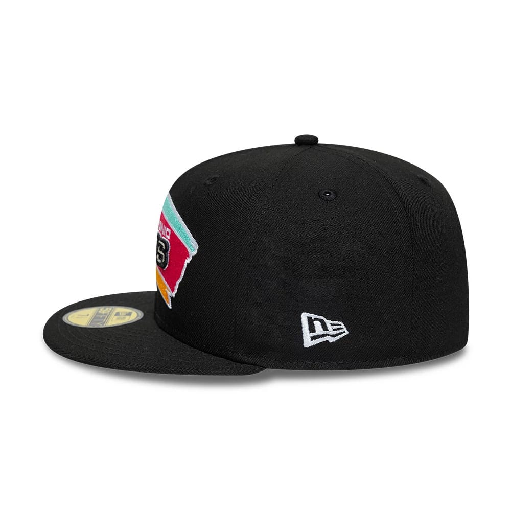 Pictured is this NBA Hardwood Classic San Antonio Spurs 59FIFTY Fitted cap in black. 6