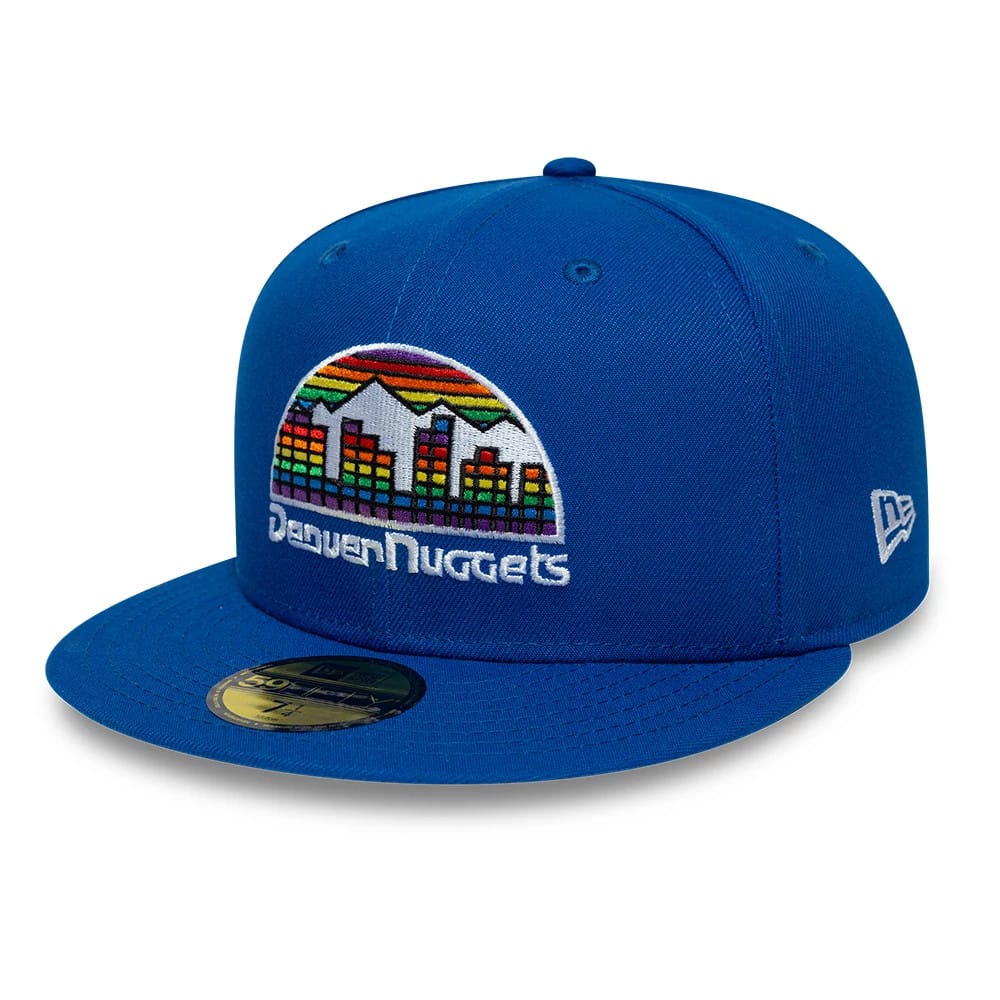 Pictured is this NBA Hardwood Classic Denver Nuggets 59FIFTY Fitted cap in blue. 1