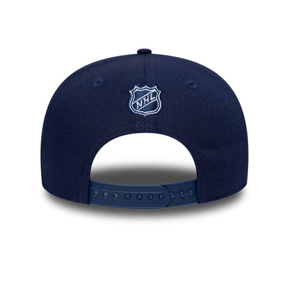 Pictured is this NHL Team Toronto Maple Leafs 9SEVENTY Stretch Snap cap in navy. 7