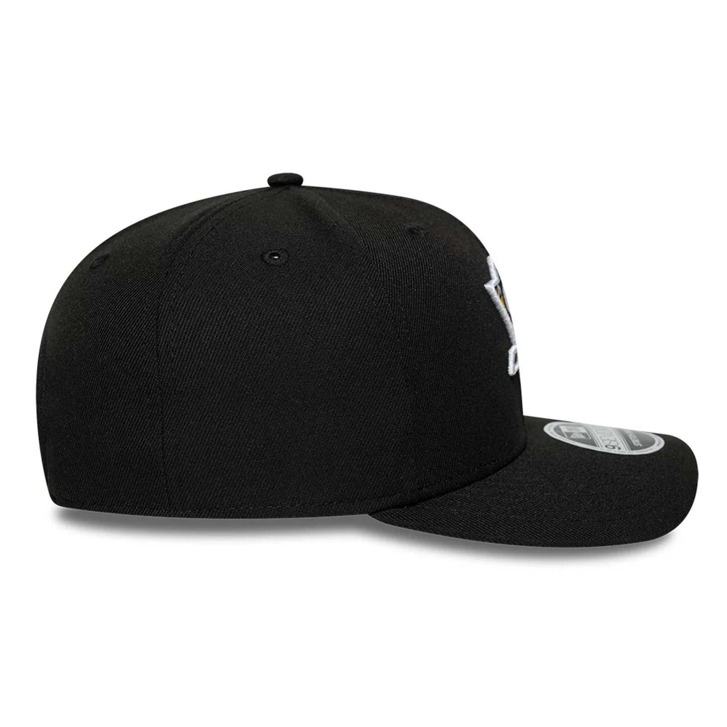 Pictured is this NHL Team Pittsburgh Penguins 9SEVENTY Stretch Snap cap in black. 6