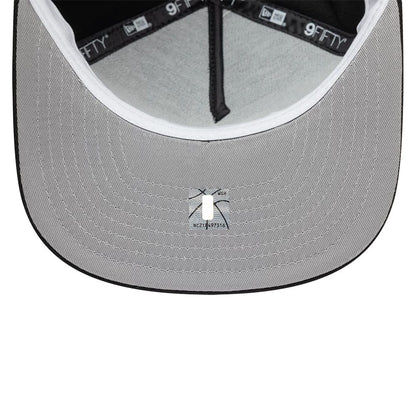 Pictured is this NBA Hardwood Classic Milwaukee Bucks 9FIFTY A-Frame Snapback cap in black. 2