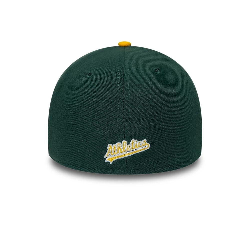 Pictured is this MLB Classic Athletics 39THIRTY Stretch Fit cap in dark green. 5