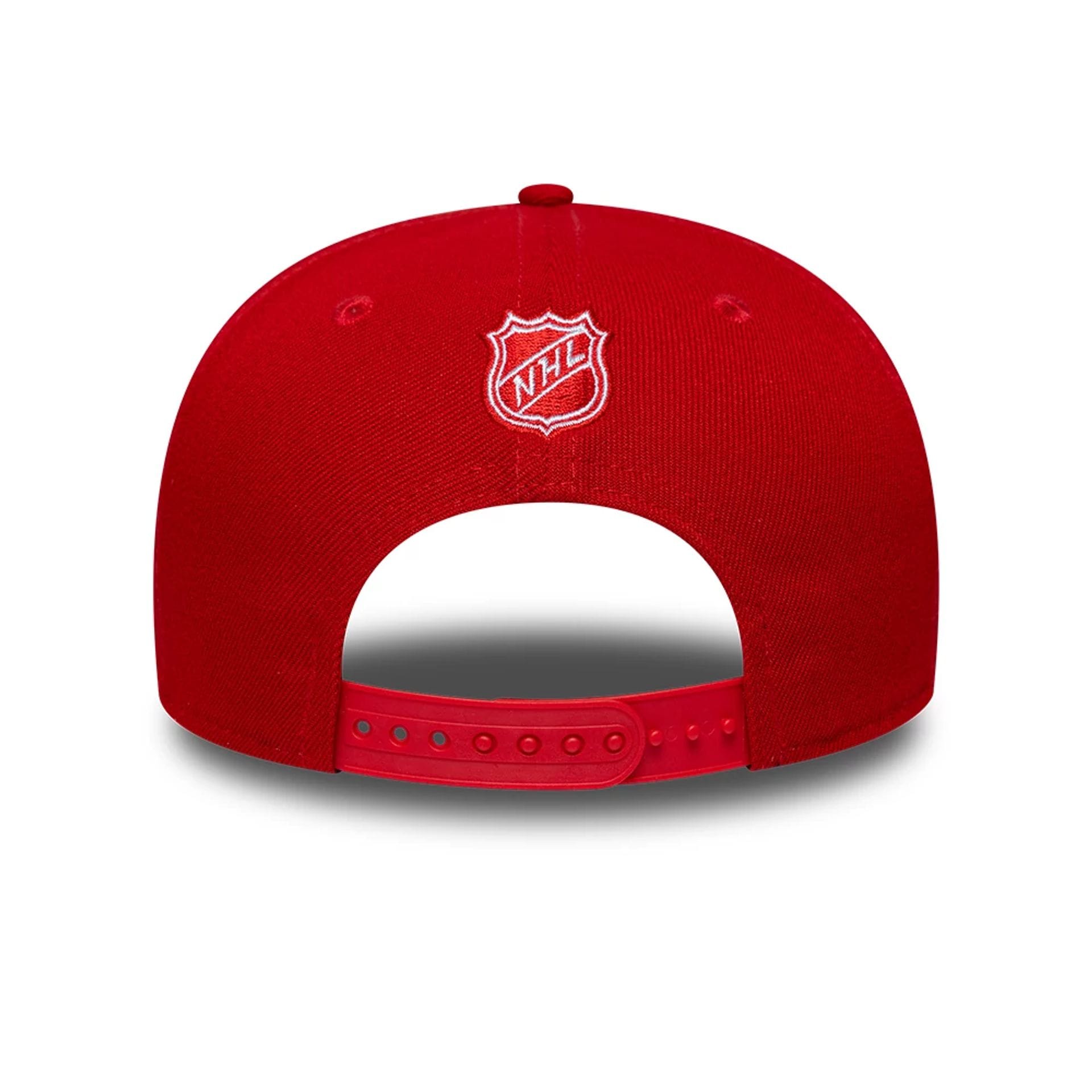 Pictured is this NHL Team Detroit Red Wings 9SEVENTY Stretch Snap cap in red. 5