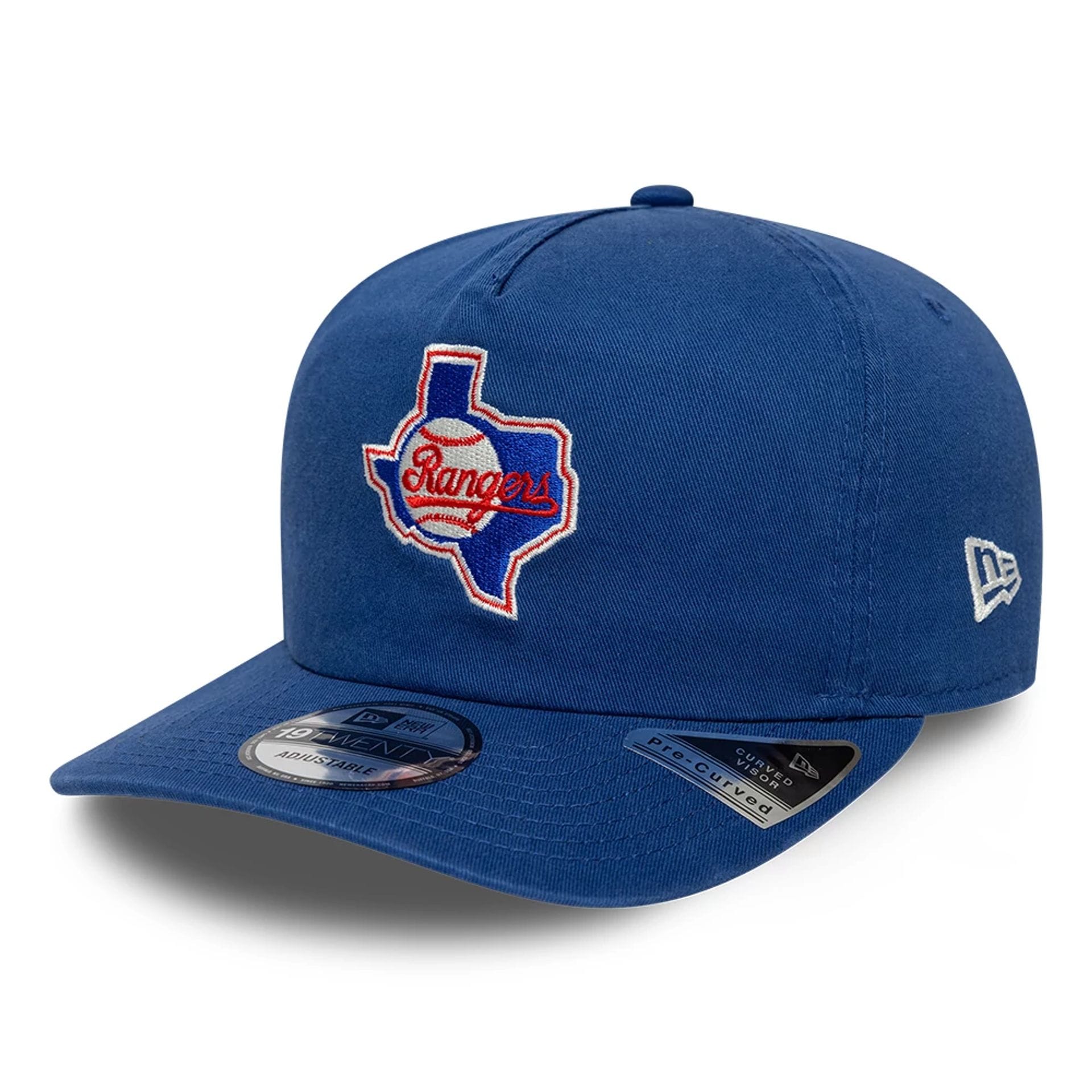 Pictured is this MLB Championship Texas Rangers 19TWENTY cap in blue. 4