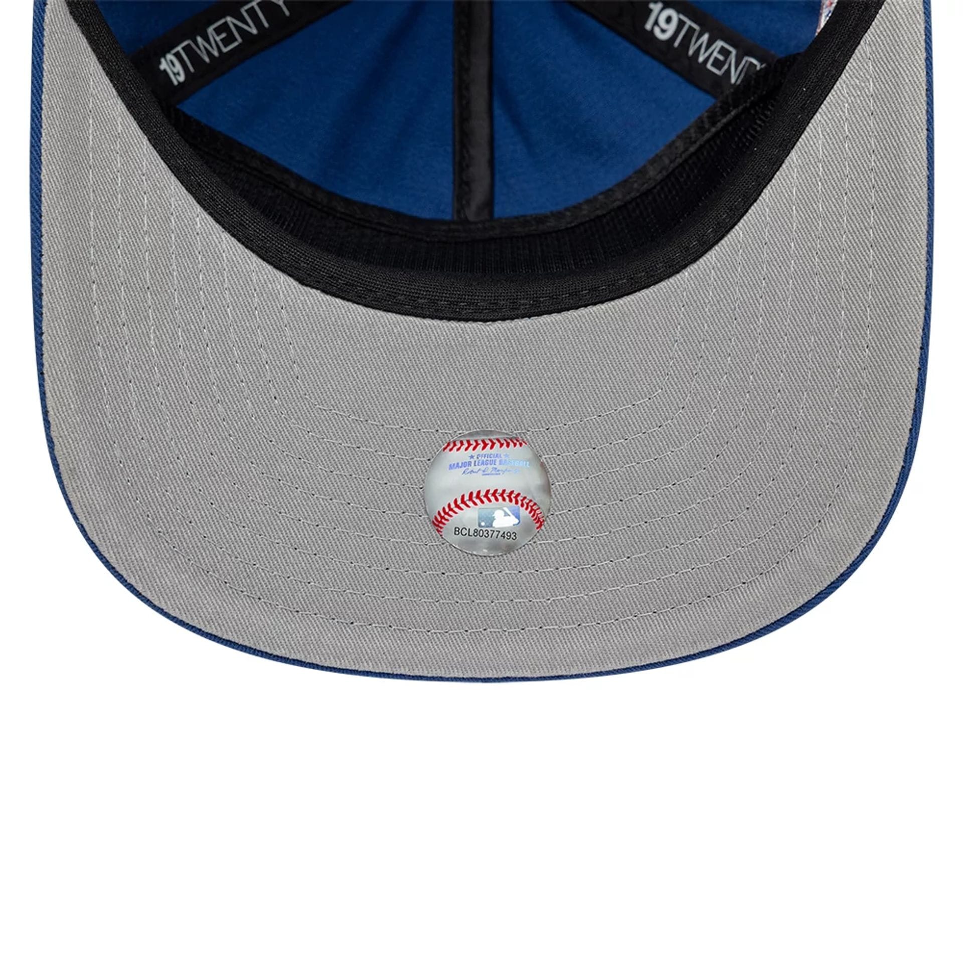 Pictured is this MLB Championship Texas Rangers 19TWENTY cap in blue. 2