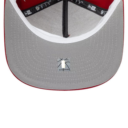 Pictured is this NBA Hardwood Classic Denver Nuggets 9FIFTY A-Frame Snapback cap in dark red. 2