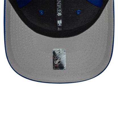 Pictured is this NHL Team New York Rangers 9SEVENTY Stretch Snap cap in blue. 2