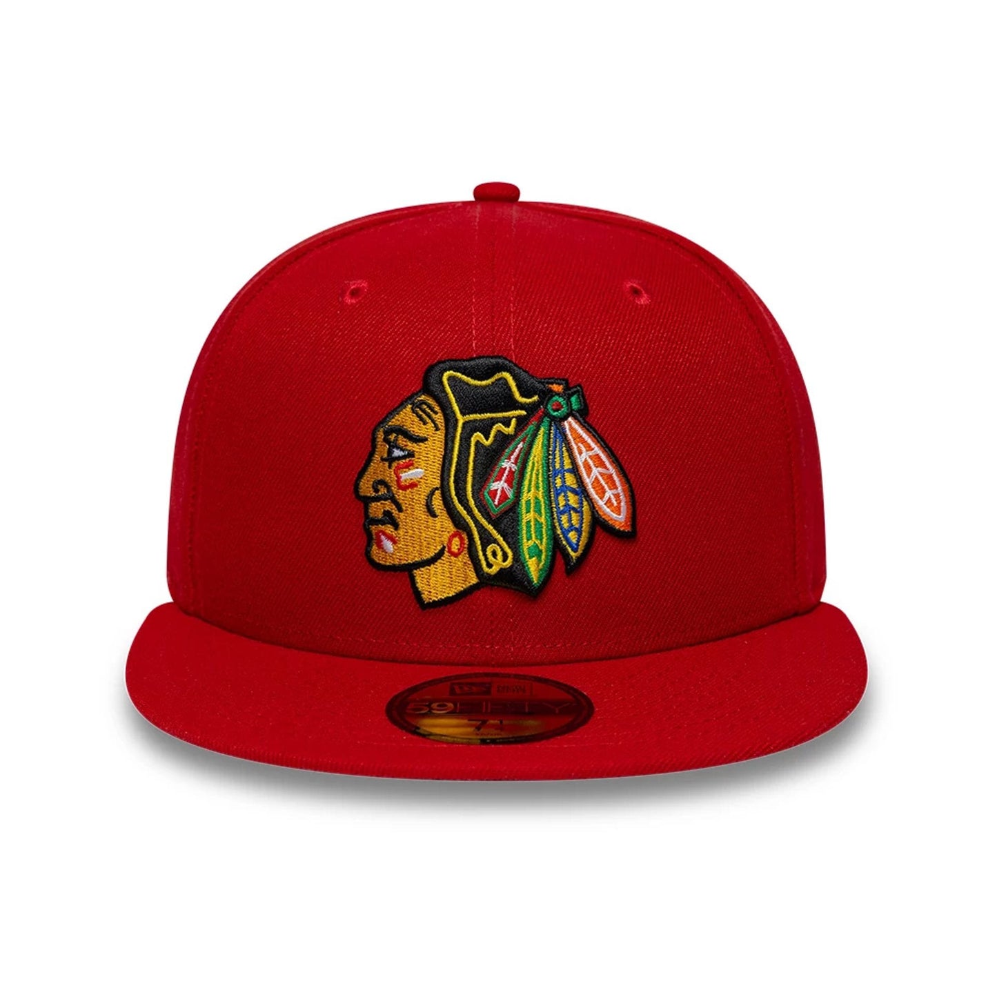 Pictured is this NHL Basic Chicago Blackhawks 59FIFTY Fitted cap in red. 3