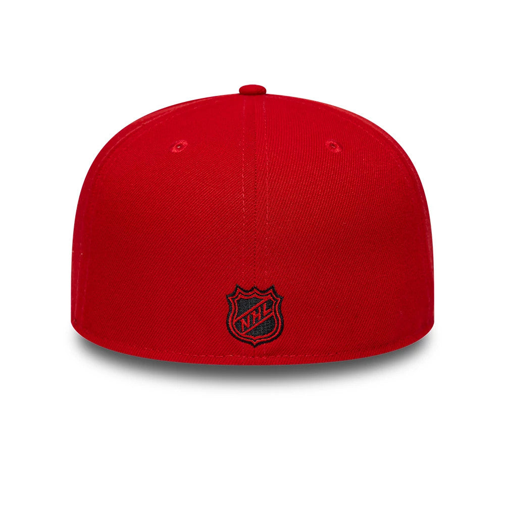 Pictured is this NHL Basic Chicago Blackhawks 59FIFTY Fitted cap in red. 5
