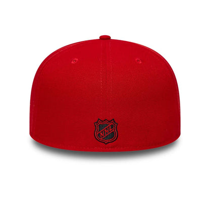 Pictured is this NHL Basic Chicago Blackhawks 59FIFTY Fitted cap in red. 5
