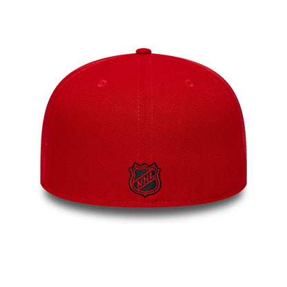 Pictured is this NHL Basic Chicago Blackhawks 59FIFTY Fitted cap in red. 5