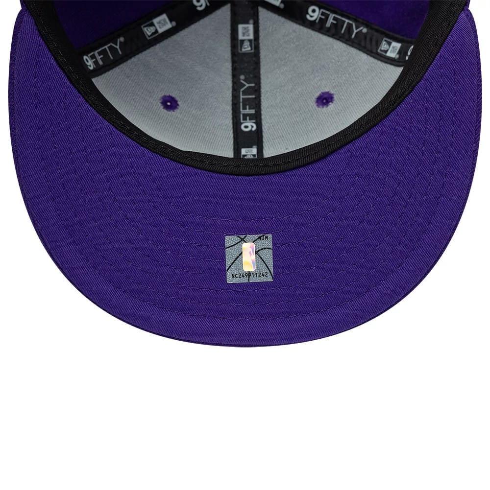 Pictured is this NBA LA Lakers 9FIFTY Snapback cap in purple. 7