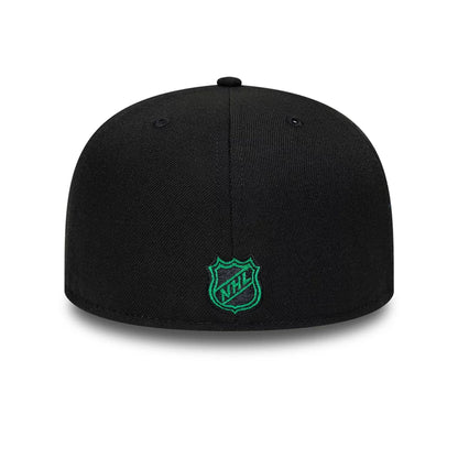 Pictured is this NHL Basic Dallas Stars 59FIFTY Fitted cap in Black. 5