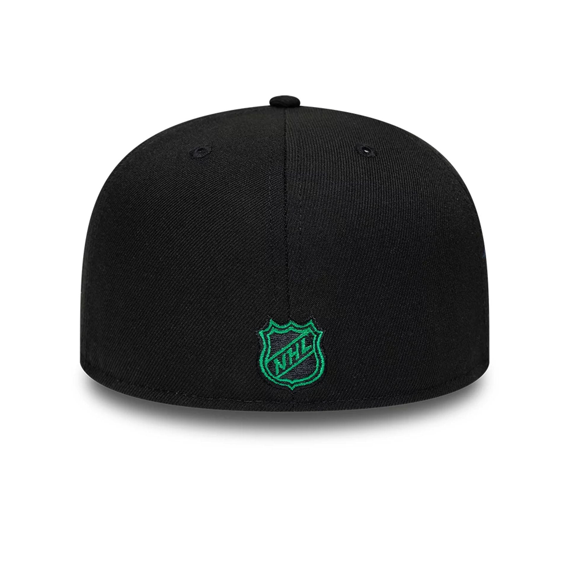 Pictured is this NHL Basic Dallas Stars 59FIFTY Fitted cap in Black. 5