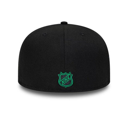 Pictured is this NHL Basic Dallas Stars 59FIFTY Fitted cap in Black. 5