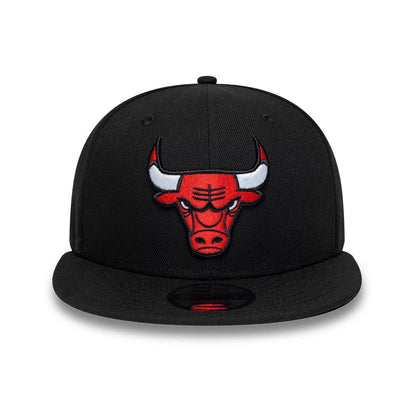 Pictured is this NBA Chicago Bulls Core 9FIFTY Snapback cap in black. 2