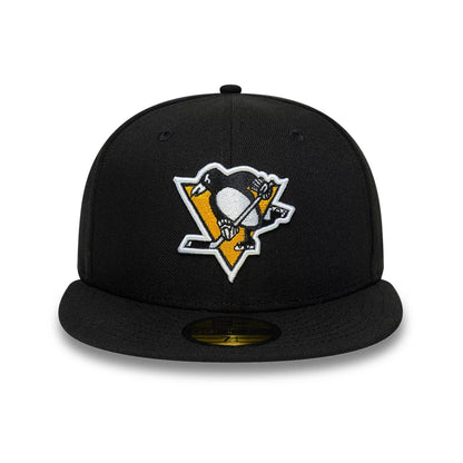 Pictured is this NHL Basic Pittsburgh Penguins 59FIFTY Fitted cap in black. 3