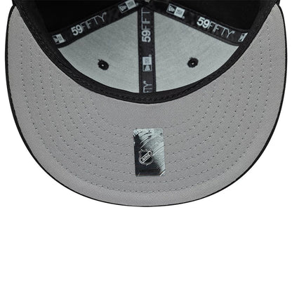 Pictured is this NHL Basic Pittsburgh Penguins 59FIFTY Fitted cap in black. 2