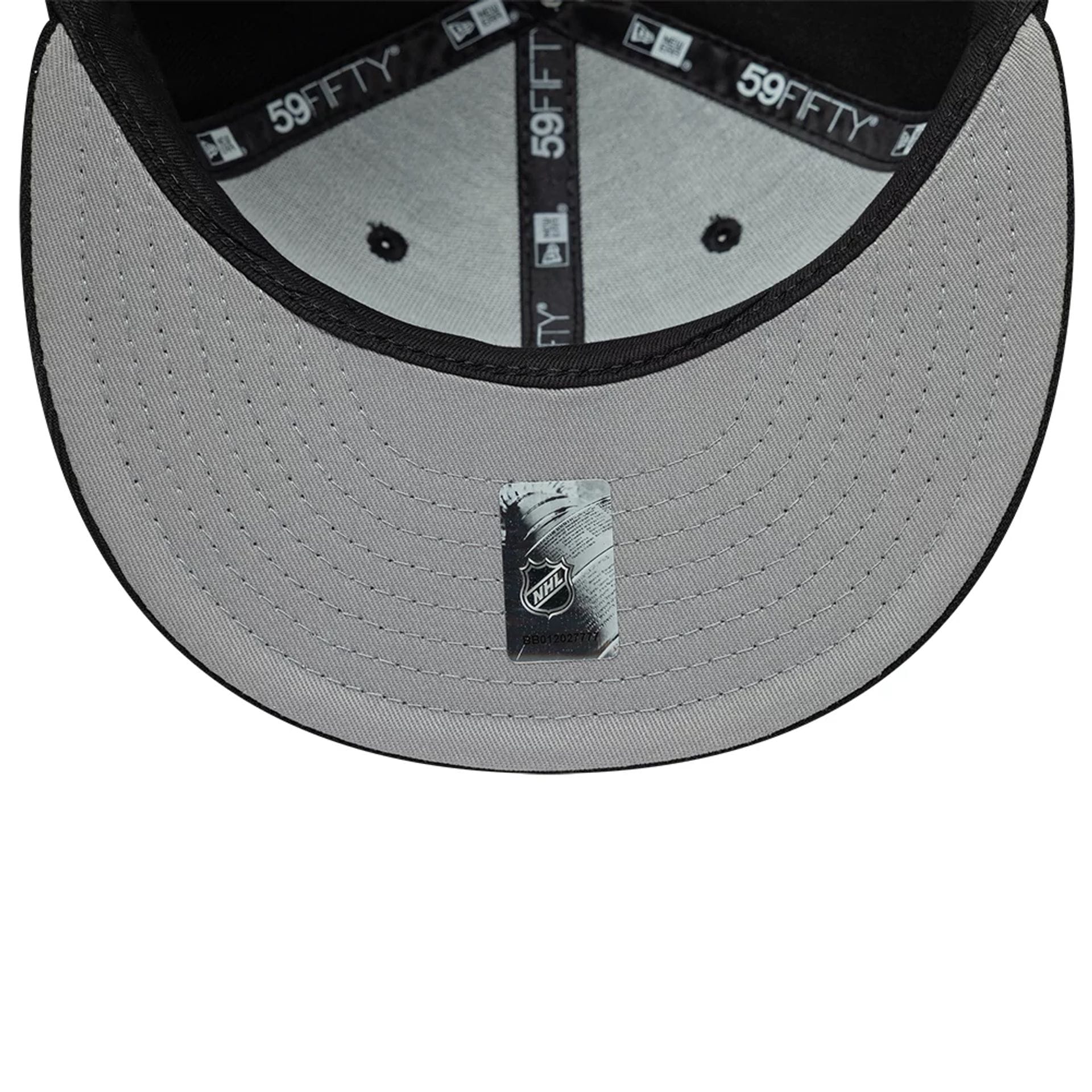Pictured is this NHL Basic Pittsburgh Penguins 59FIFTY Fitted cap in black. 2