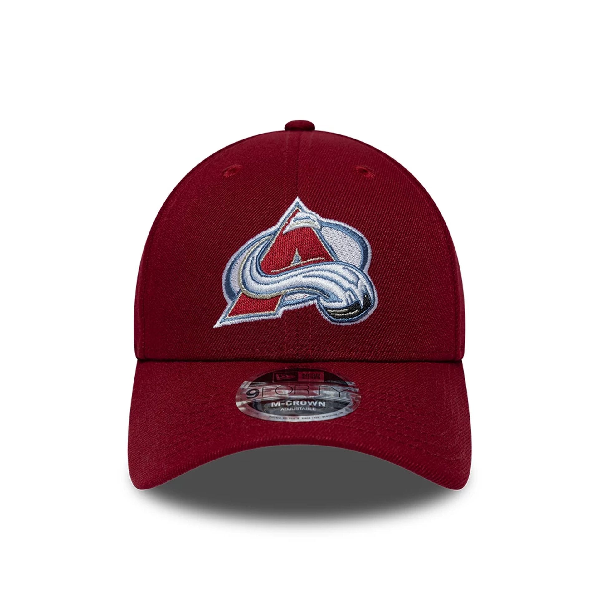 Pictured is this NHL Team Colorado Avalanche 9FORTY M-Crown cap in dark red. 3