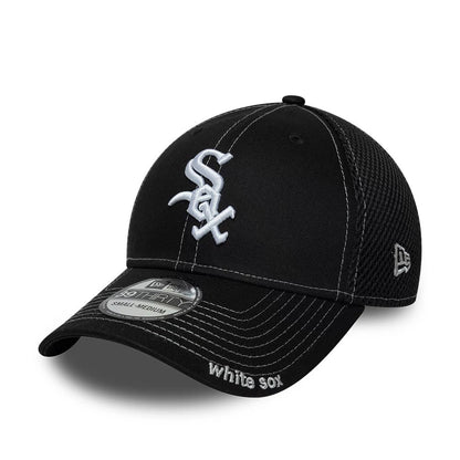 Pictured is this MLB Neo Chicago White Sox 39THIRTY Stretch Fit cap in black. 1