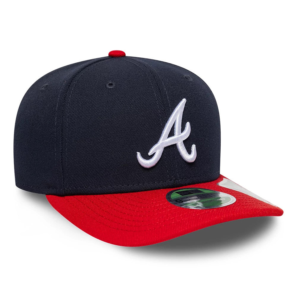 Pictured is this MLB Player Replica Atlanta Braves 9SEVENTY Stretch Snap cap in navy. 3