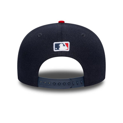 Pictured is this MLB Player Replica Atlanta Braves 9SEVENTY Stretch Snap cap in navy. 4