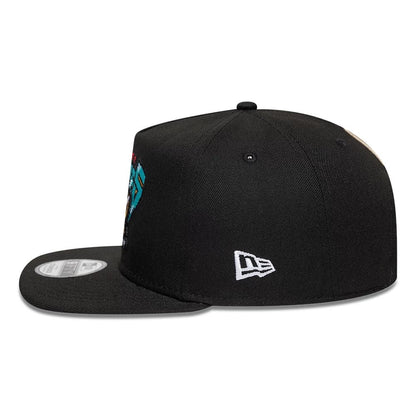Pictured is this NBA Hardwood Classic Vancouver Grizzlies 9FIFTY A-Frame Snapback cap in black. 7