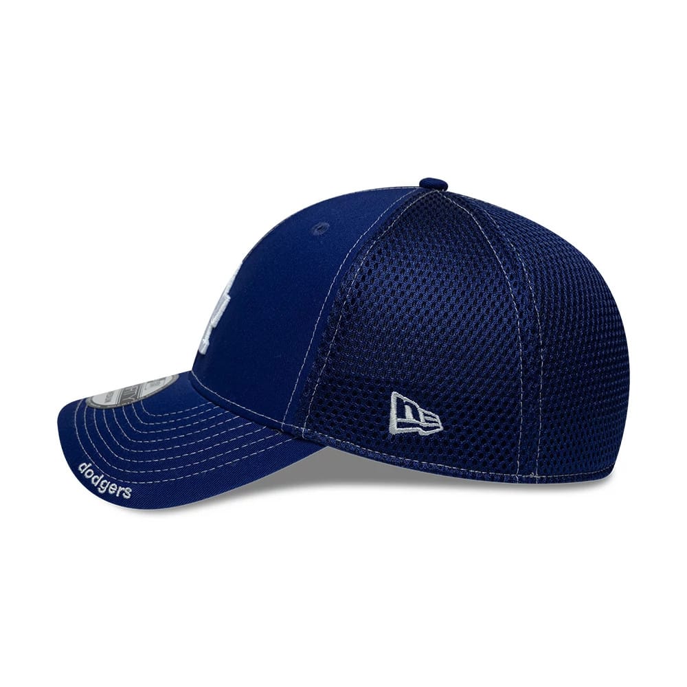 Pictured is this MLB Neo LA Dodgers 39THIRTY Stretch Fit cap in dark blue. 5
