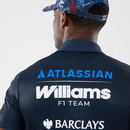 The model is wearing this Williams GB Race Special Tech Polo T-Shirt in navy. 6