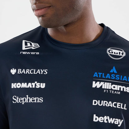 The model is wearing this Williams GB Race Special Tech T-Shirt  in navy. 4