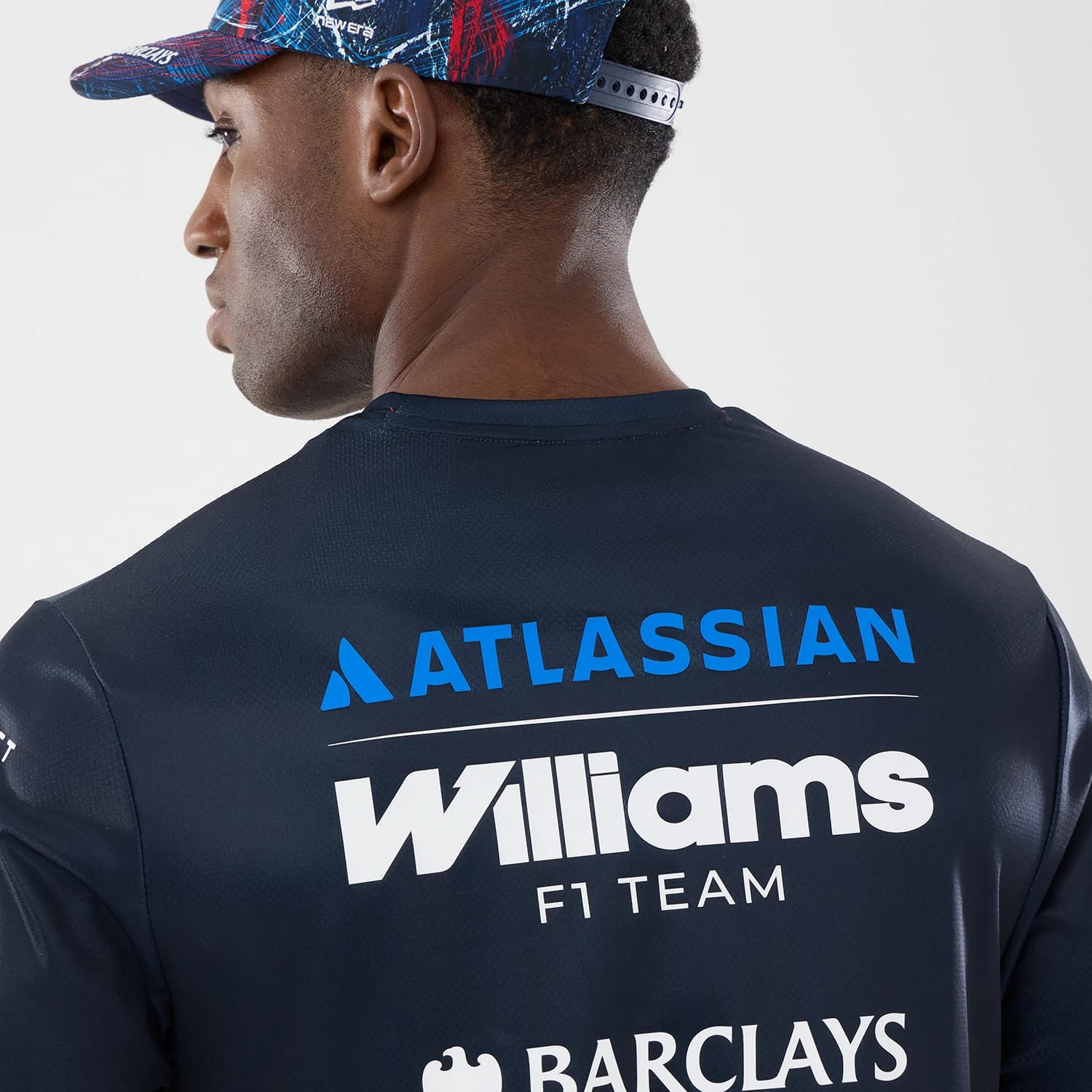 The model is wearing this Williams GB Race Special Tech T-Shirt  in navy. 7