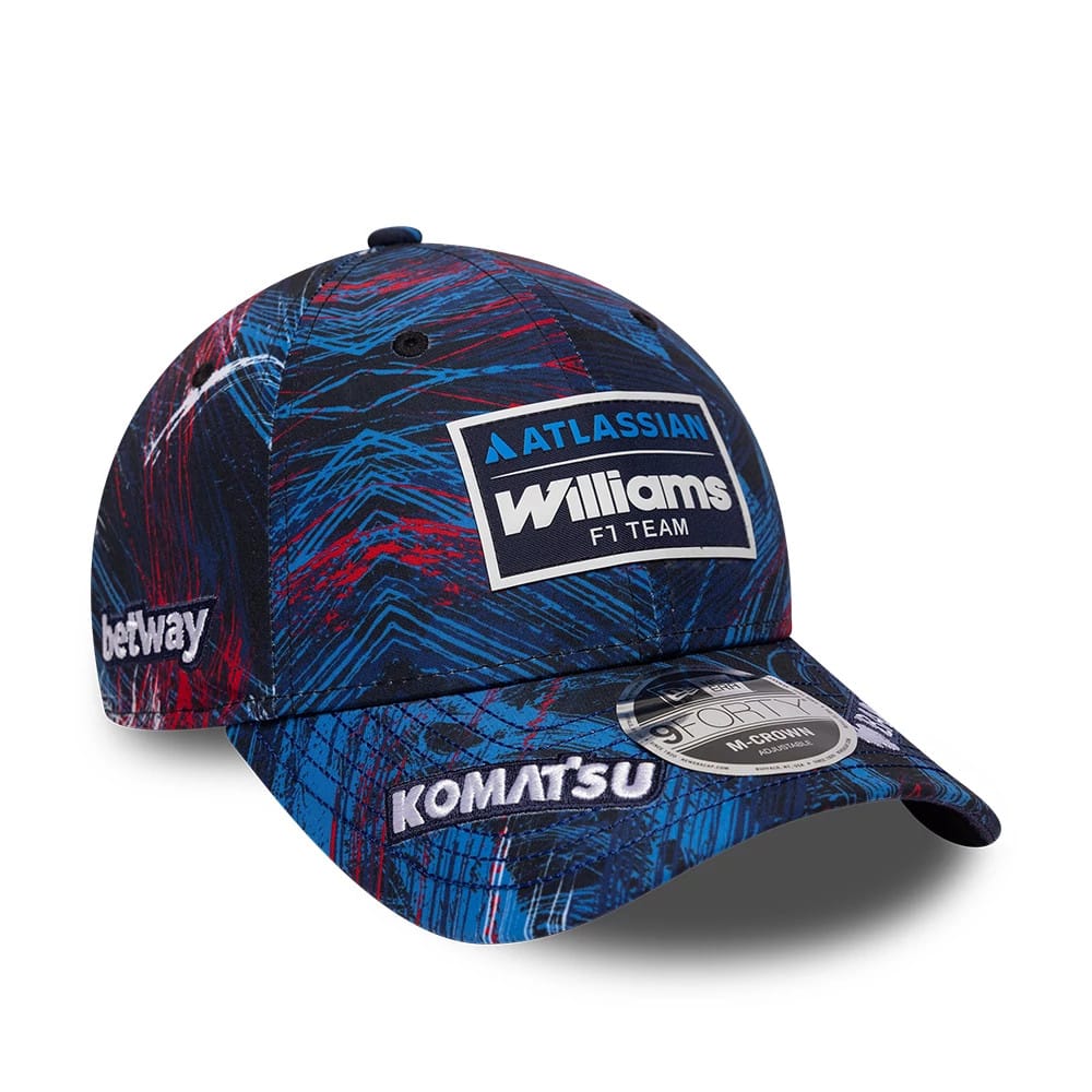 Pictured is this Williams GB Race Special 9FORTY M-Crown cap in navy. 3