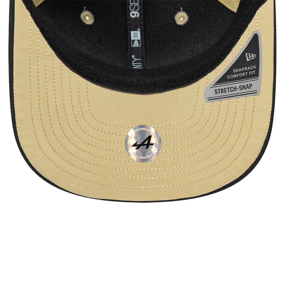 Pictured is this Latin American Pierre Gasly Alpine Racing 9SEVENTY Stretch Snap cap in light beige. 4