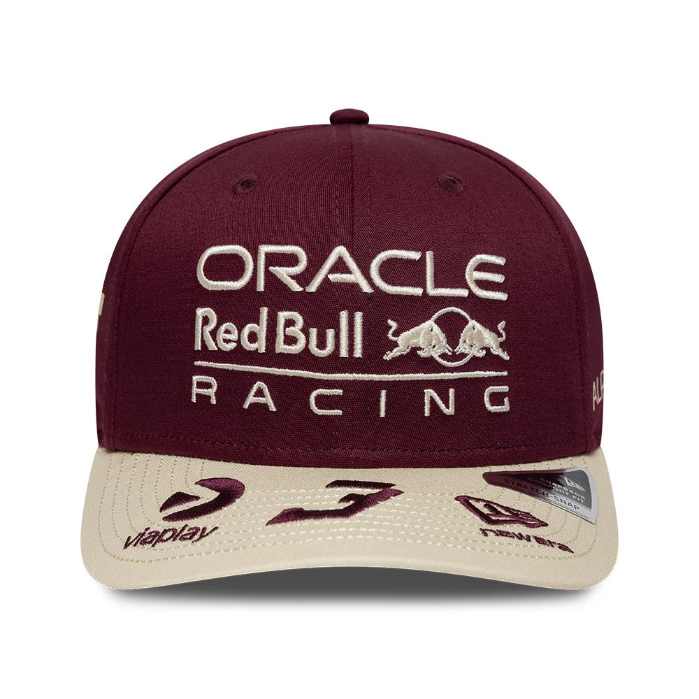 Pictured is this Austin Race Special Max Verstappen Red Bull Racing 9SEVENTY Stretch Snap cap in dark purple. 3
