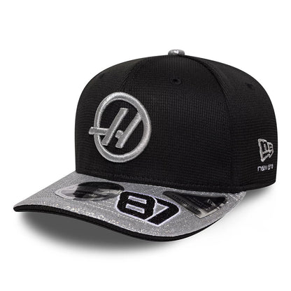 Pictured is this Oliver Bearman Vegas Race Special TGR Haas F1 9SEVENTY Stretch Snap cap in black. 1