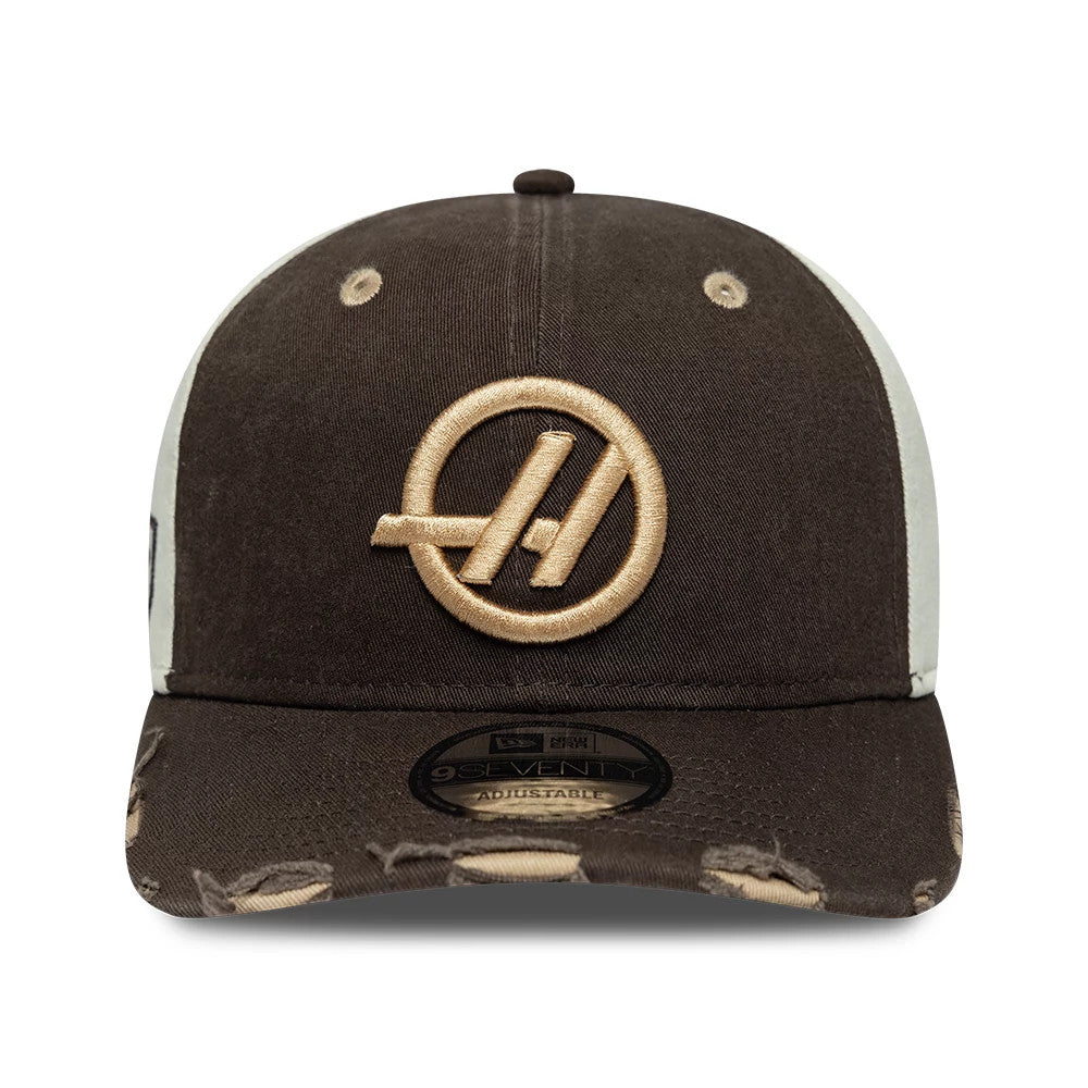 Pictured is this Austin Race Special TGR Haas F1 9SEVENTY Stretch Snap cap in dark brown. 3