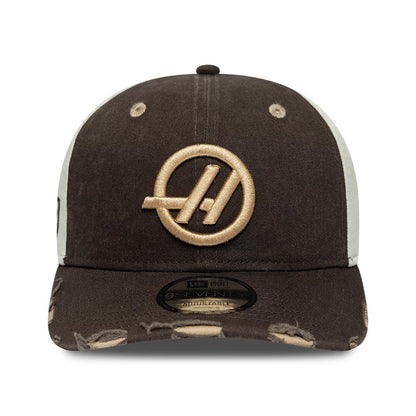 Pictured is this Austin Race Special TGR Haas F1 9SEVENTY Stretch Snap cap in dark brown. 3