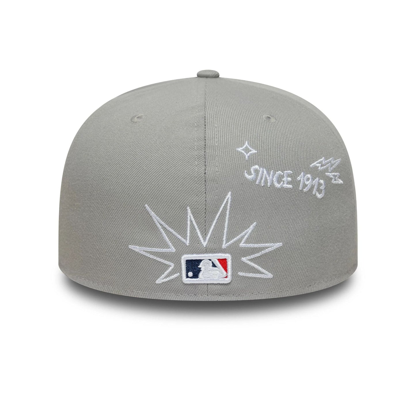 Pictured is this MLB Scribble New York Yankees 59FIFTY Fitted cap in grey. 4