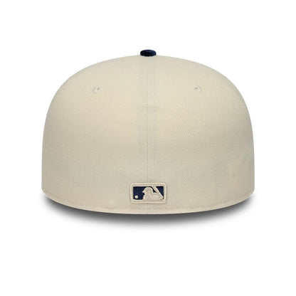 Pictured is this MLB Paisley Visor New York Yankees 59FIFTY Fitted cap in Cream. 6