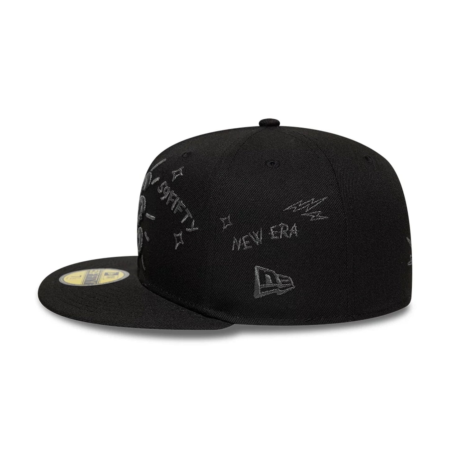 Pictured is this New Era Scribble 59FIFTY Fitted cap in black. 5