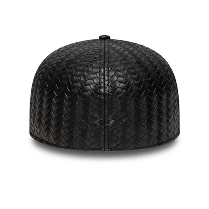 Pictured is this New Era Woven PU 59FIFTY Fitted cap in black. 4