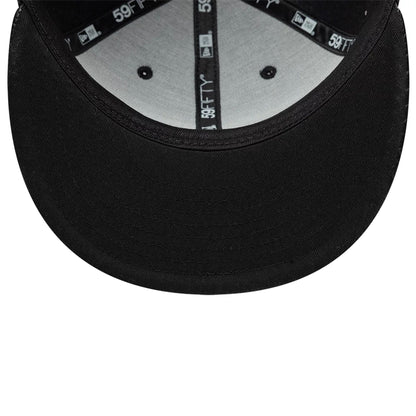 Pictured is this New Era Woven PU 59FIFTY Fitted cap in black. 5